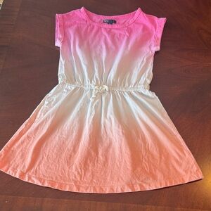 GAP Kids Pink and White Casual Dress